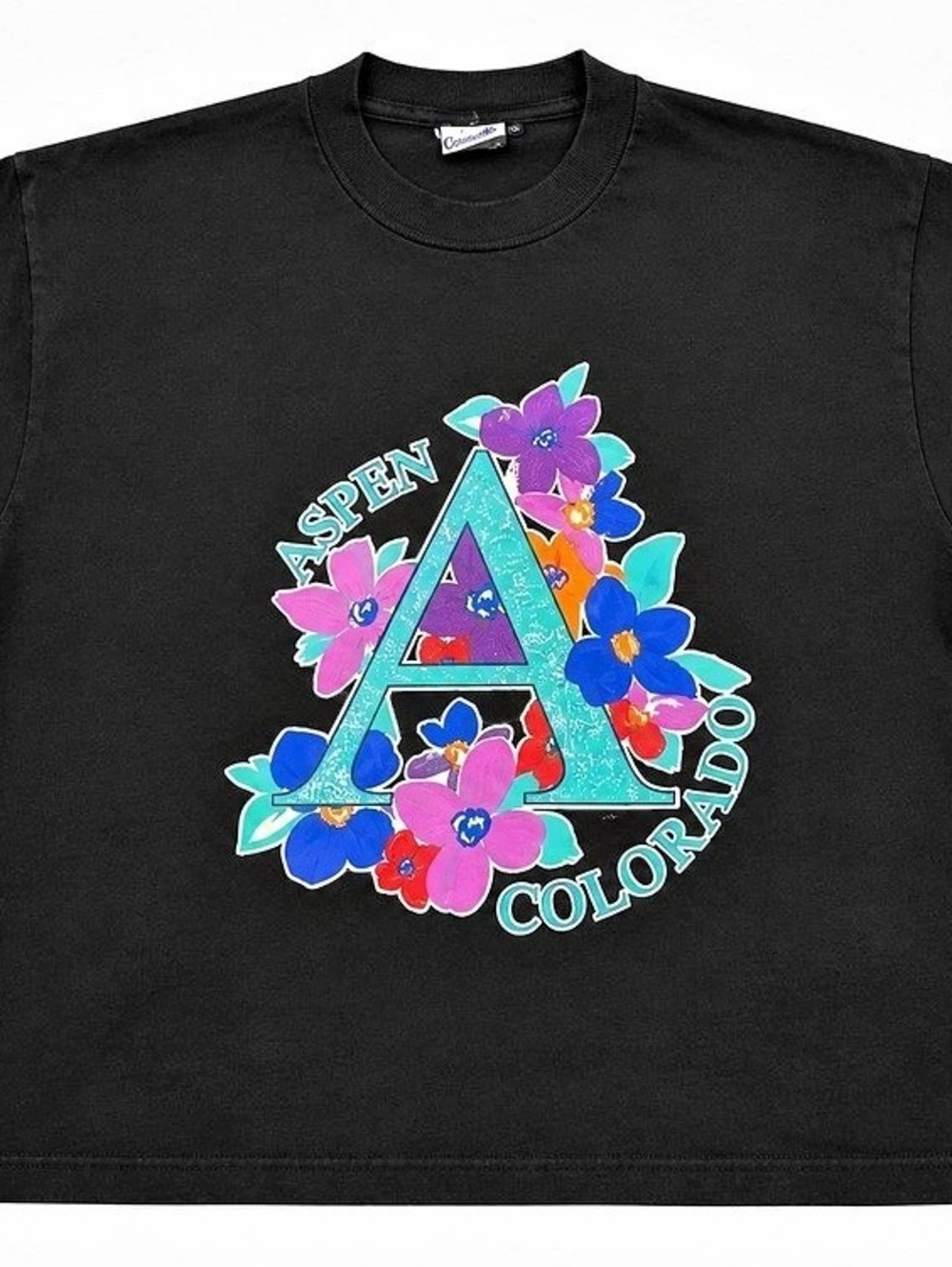 Freeze Vintage Freeze Aspen Colorado Floral Graphic T-Shirt Vintage Aspen